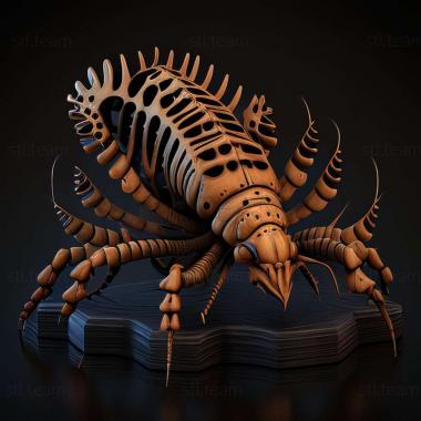 3D model Scolopendra polymorpha (STL)